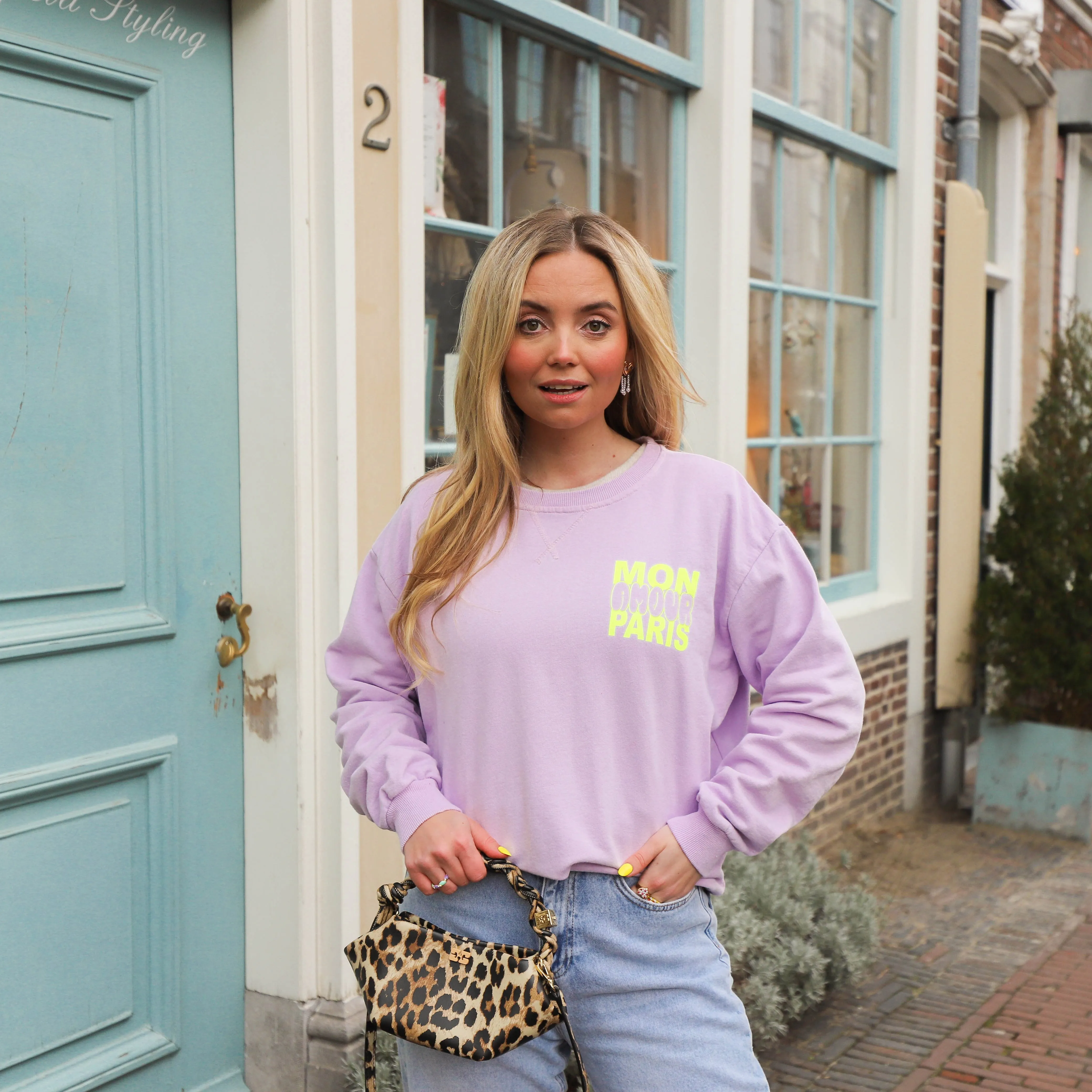 Amour sweater lila