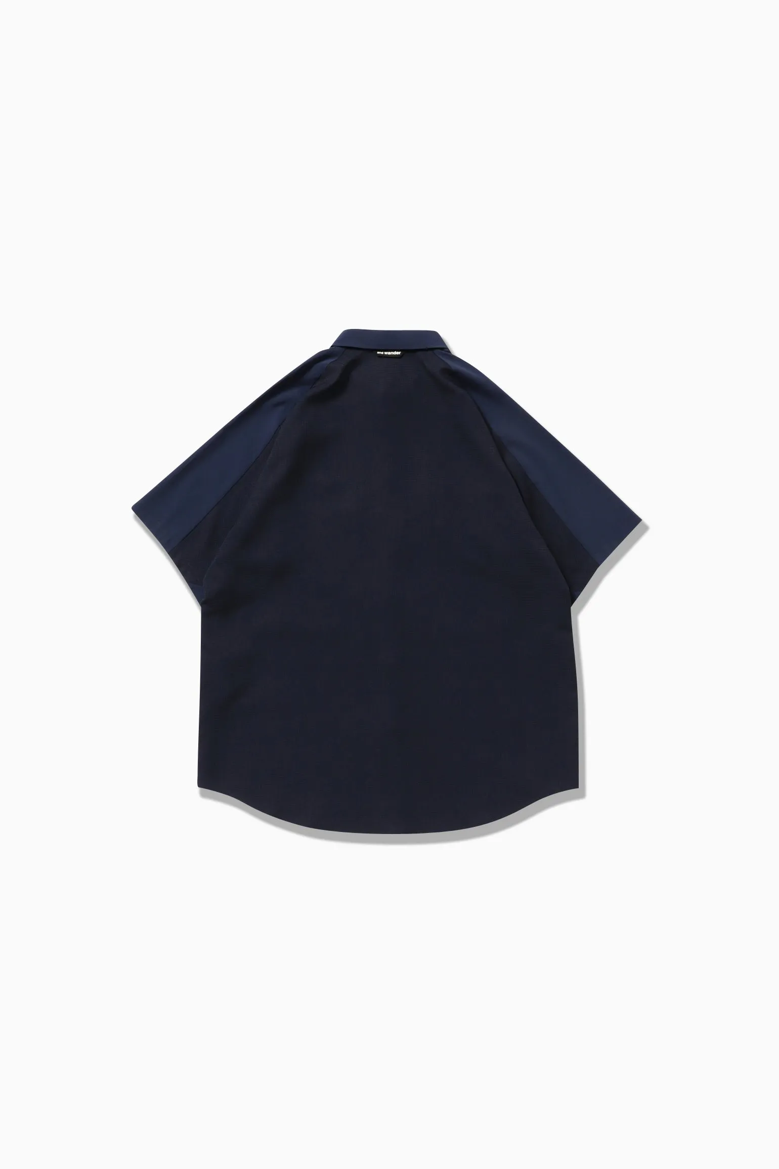 and wander -  Tech SS Shirt - Navy