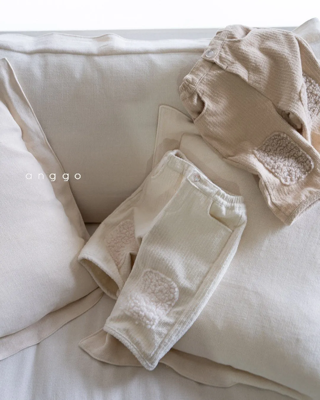 ANGGO TEDDY PATCH TROUSERS