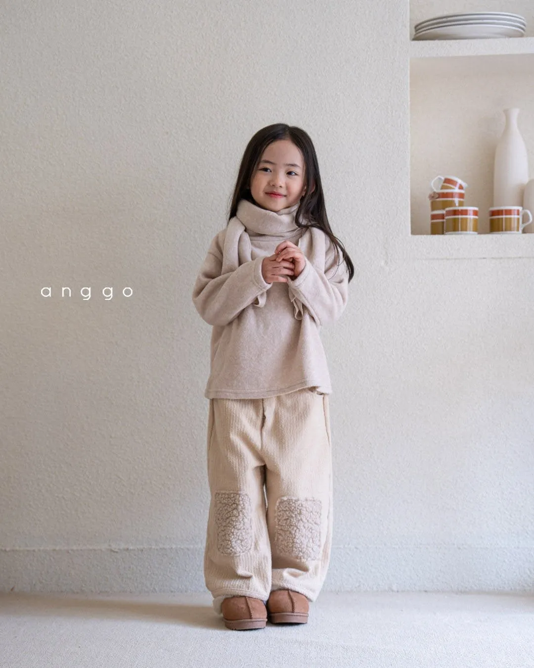 ANGGO TEDDY PATCH TROUSERS