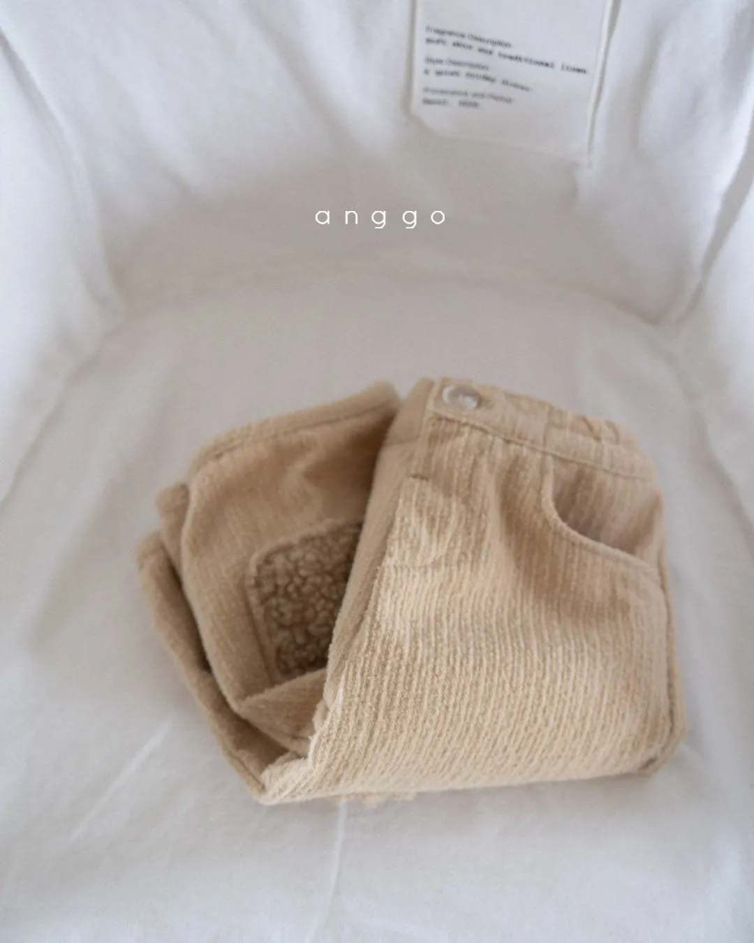 ANGGO TEDDY PATCH TROUSERS