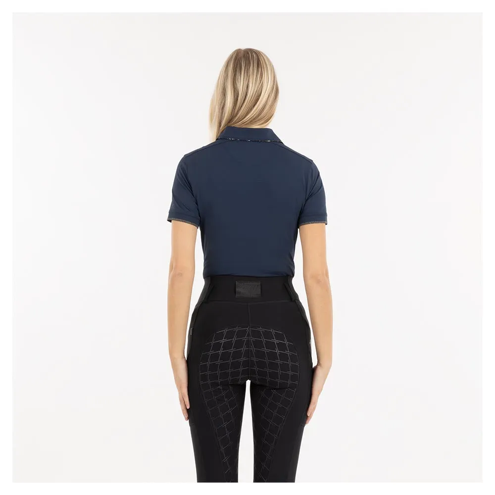 Anky Dark navy short sleeve winter polo top