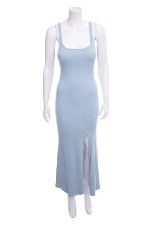 Anna Quan Light Blue Ribbed Maxi Dress SZ 6