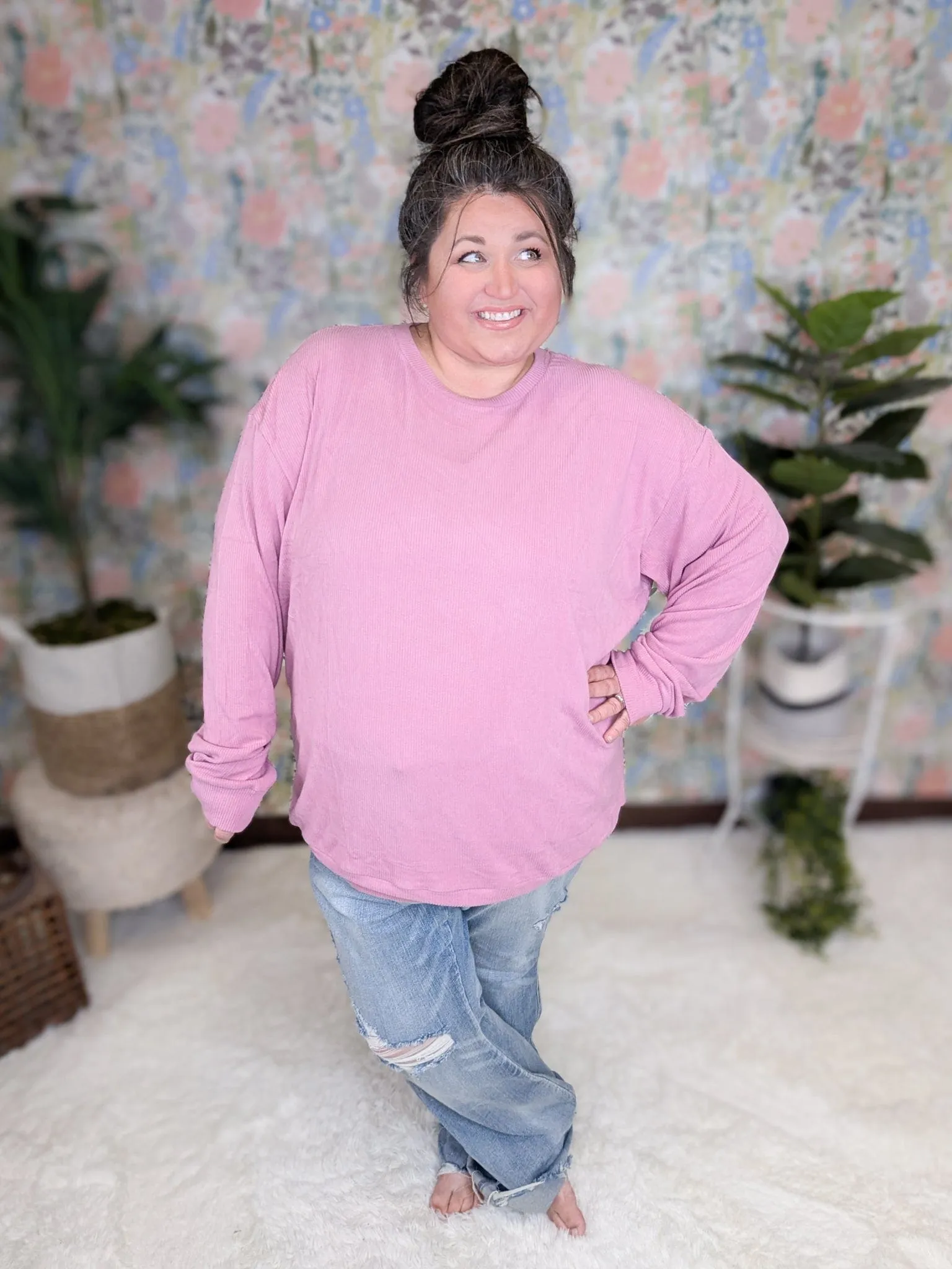 Annie Brushed Ribbed Premium Pullover Top (7 colors!)