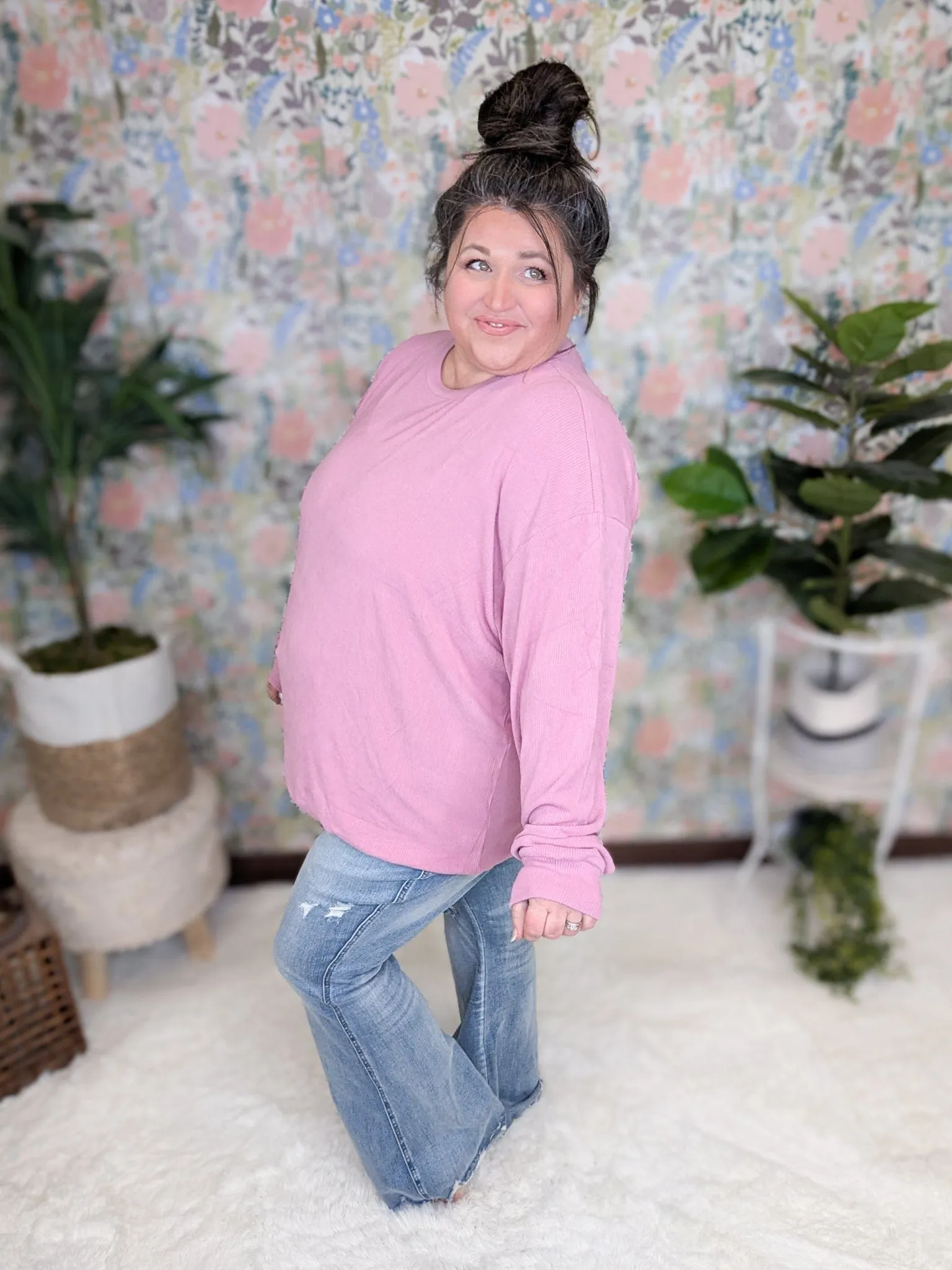 Annie Brushed Ribbed Premium Pullover Top (7 colors!)