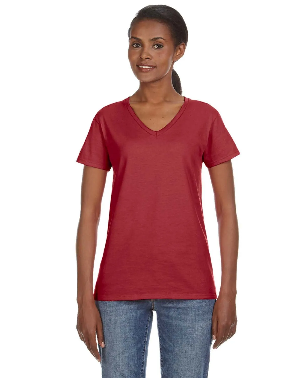 Anvil Ladies Lightweight V-Neck T-Shirt