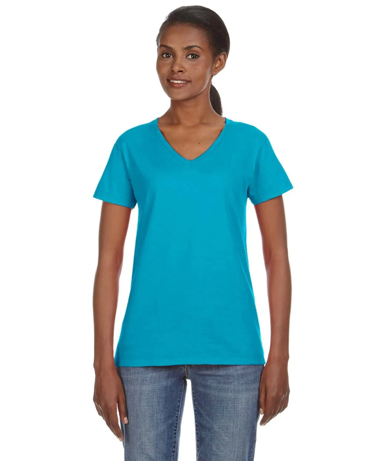 Anvil Ladies Lightweight V-Neck T-Shirt
