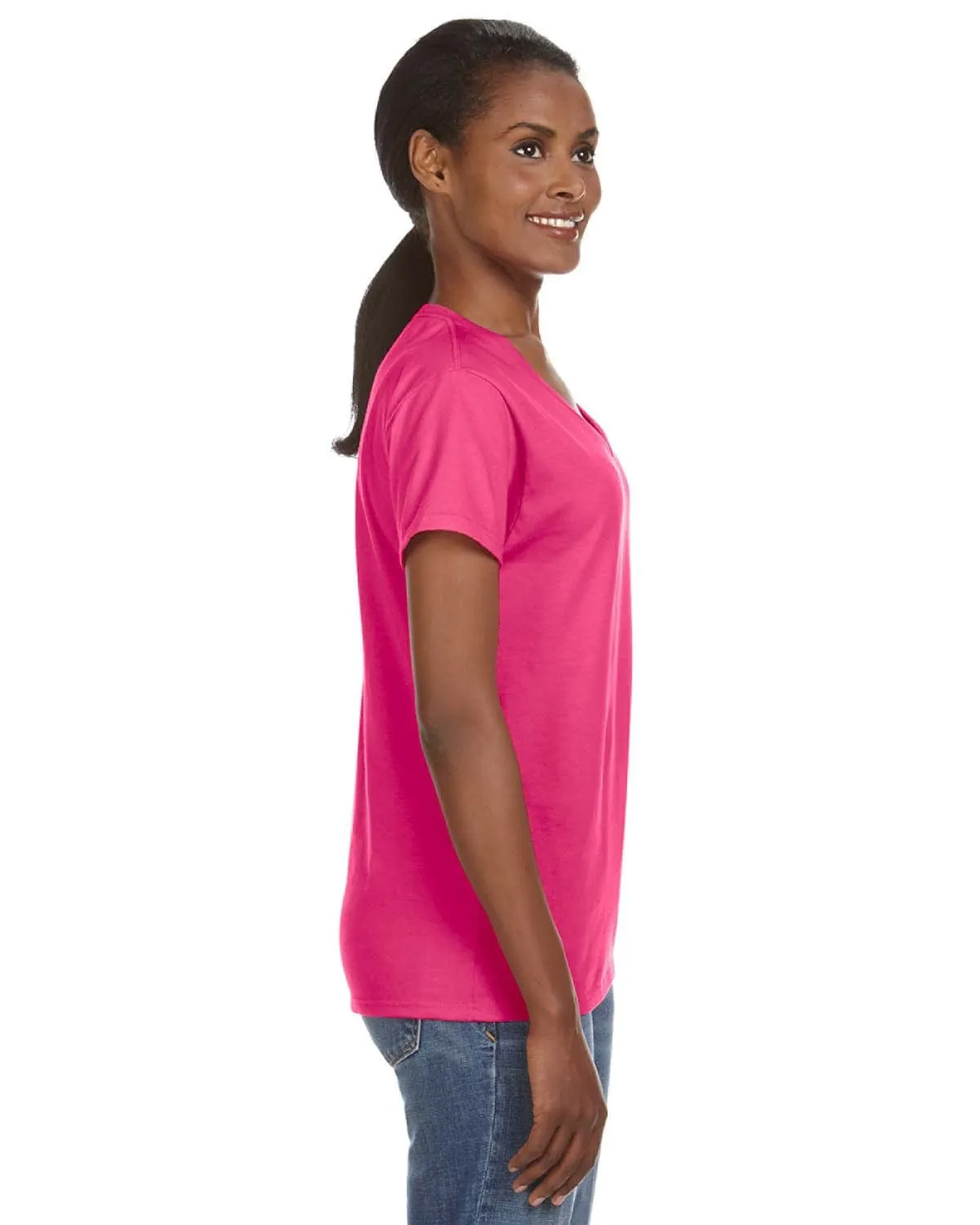 Anvil Ladies Lightweight V-Neck T-Shirt