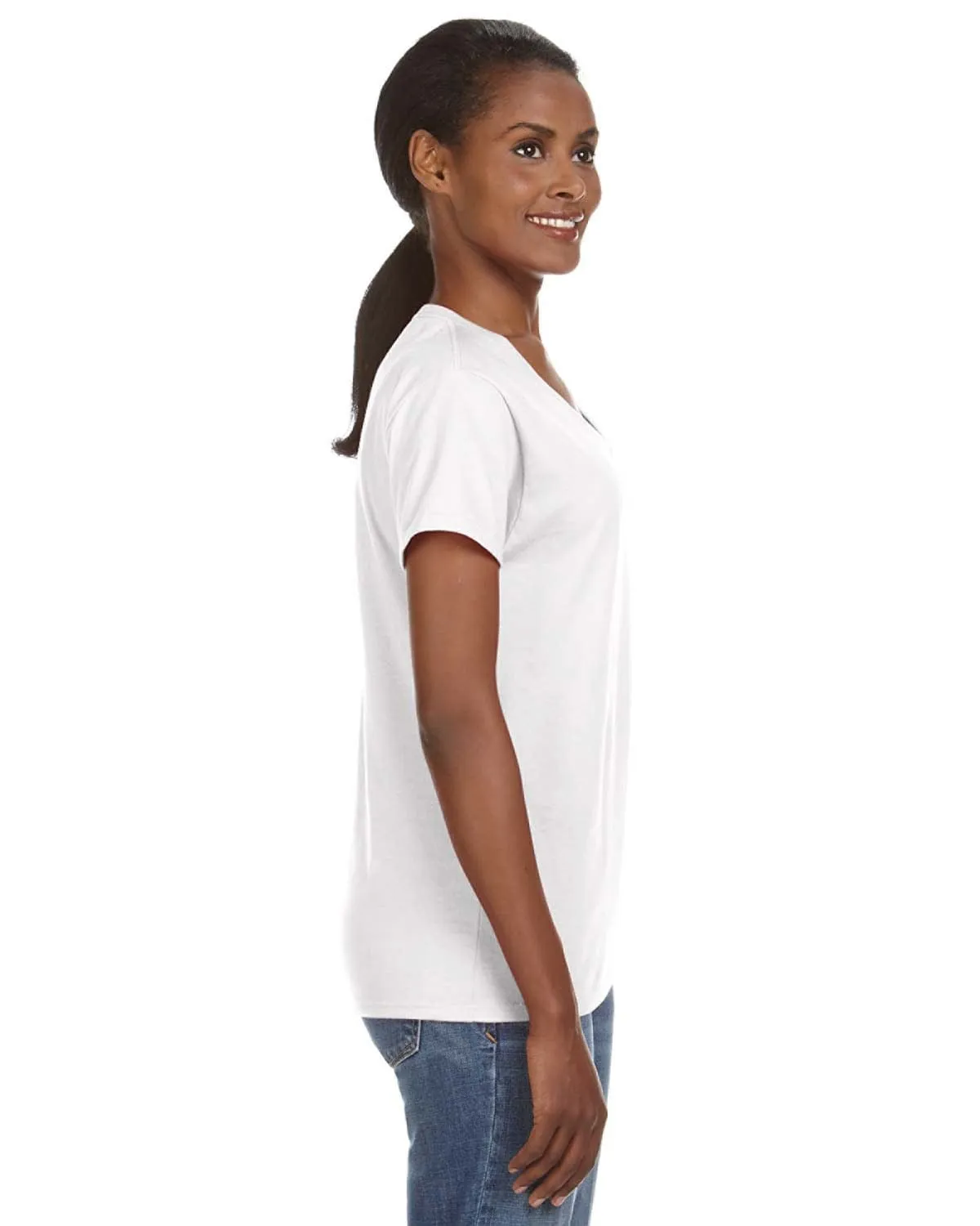 Anvil Ladies Lightweight V-Neck T-Shirt