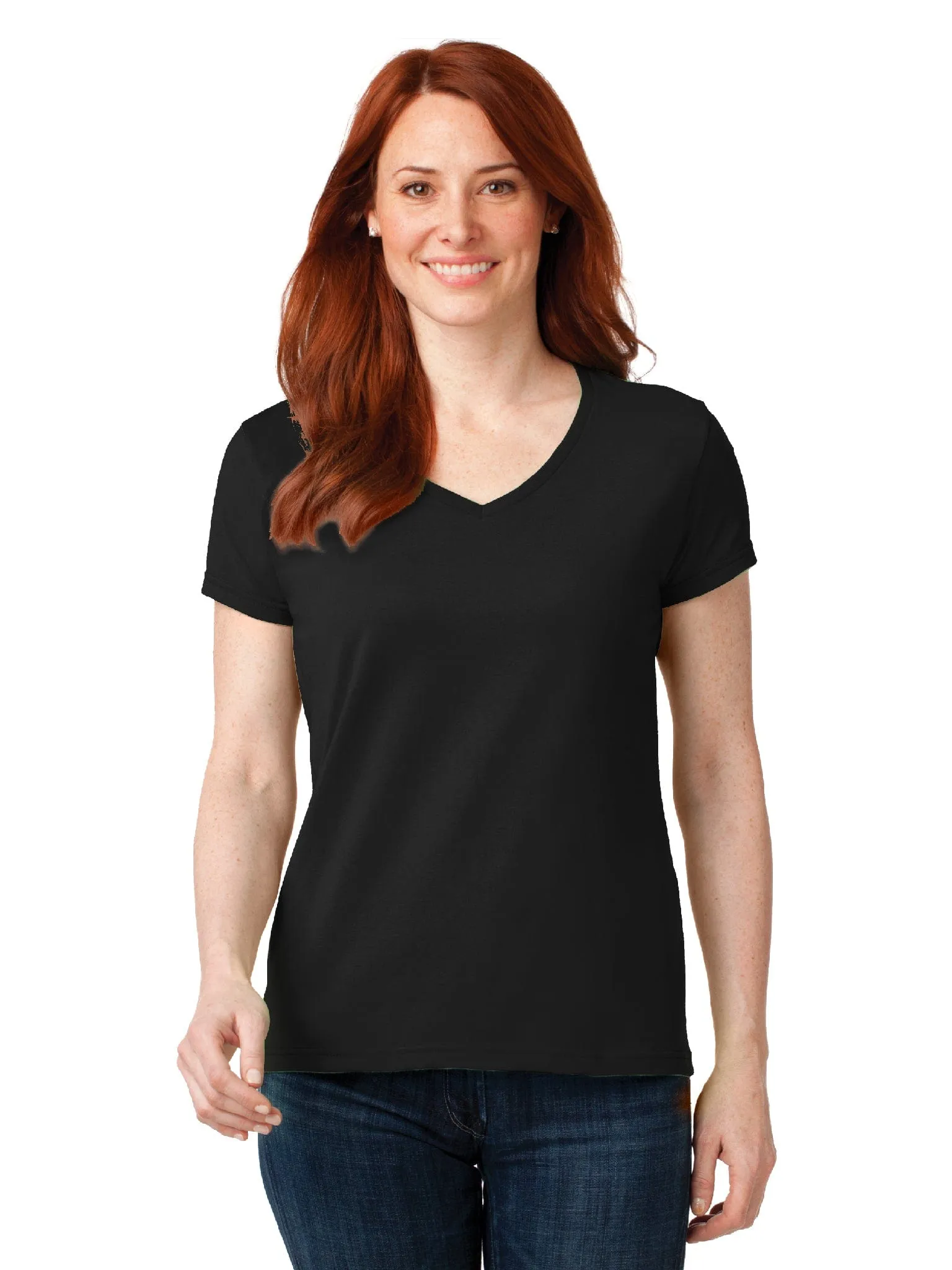 Anvil Ladies Lightweight V-Neck T-Shirt