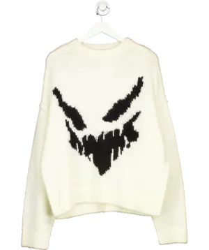 Arcana Cream Ghost Knit Jumper UK M