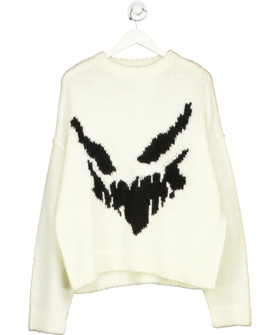 Arcana Cream Ghost Knit Jumper UK M