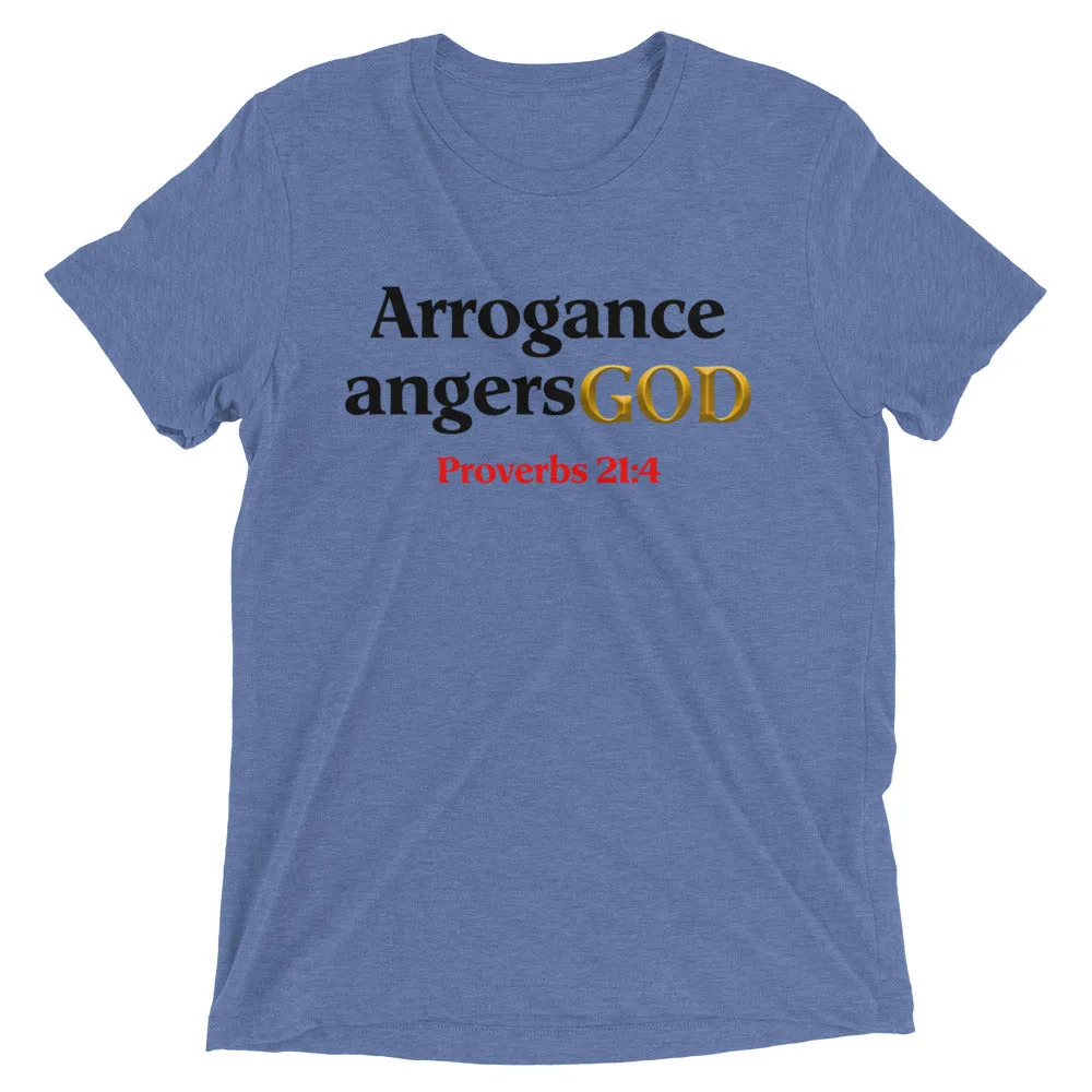 Arrogance angers God Prov. 21: 4