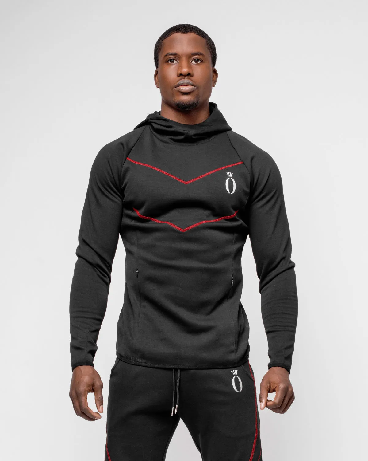 Arrow Hoodie Black & Red