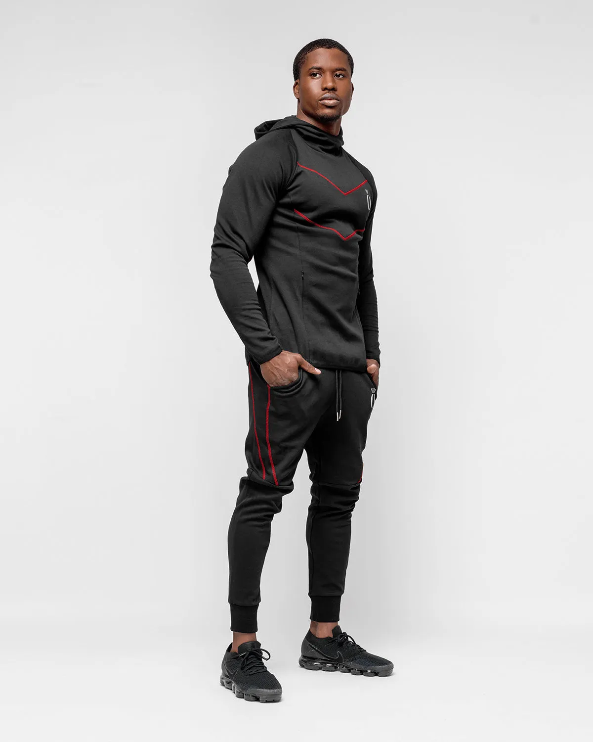 Arrow Hoodie Black & Red