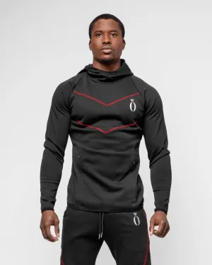 Arrow Hoodie Black & Red