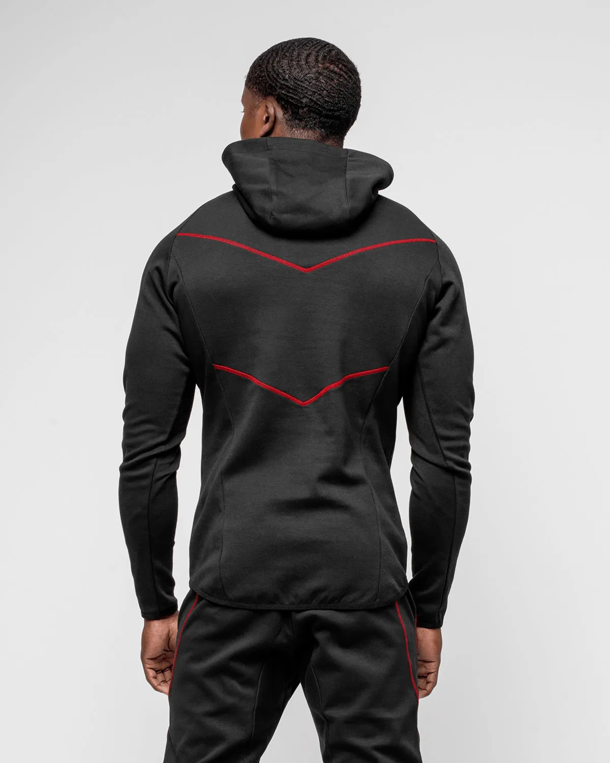 Arrow Hoodie Black & Red