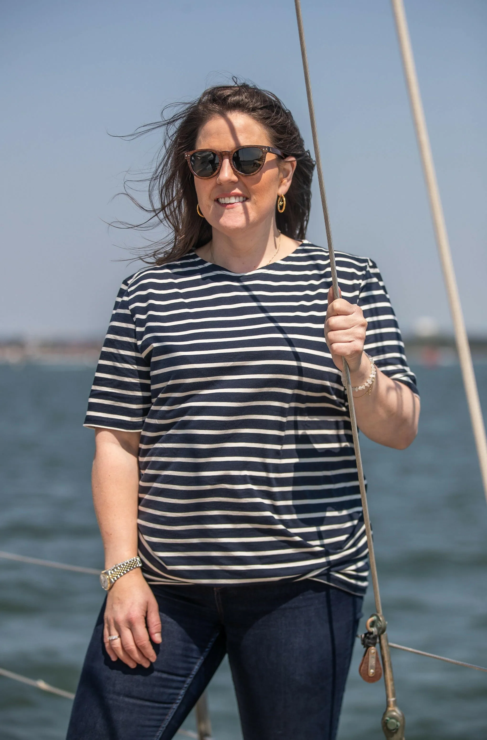 Arthur Beale Women's Striped T- Shirt
