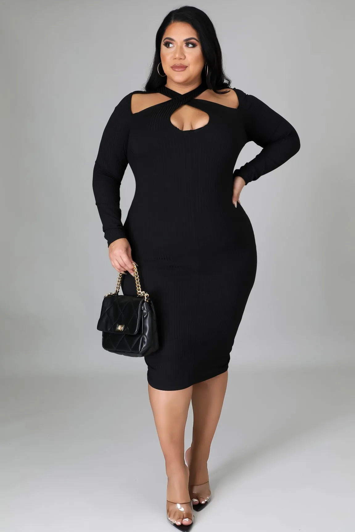 ASHLEY MIDI DRESS | PLUS