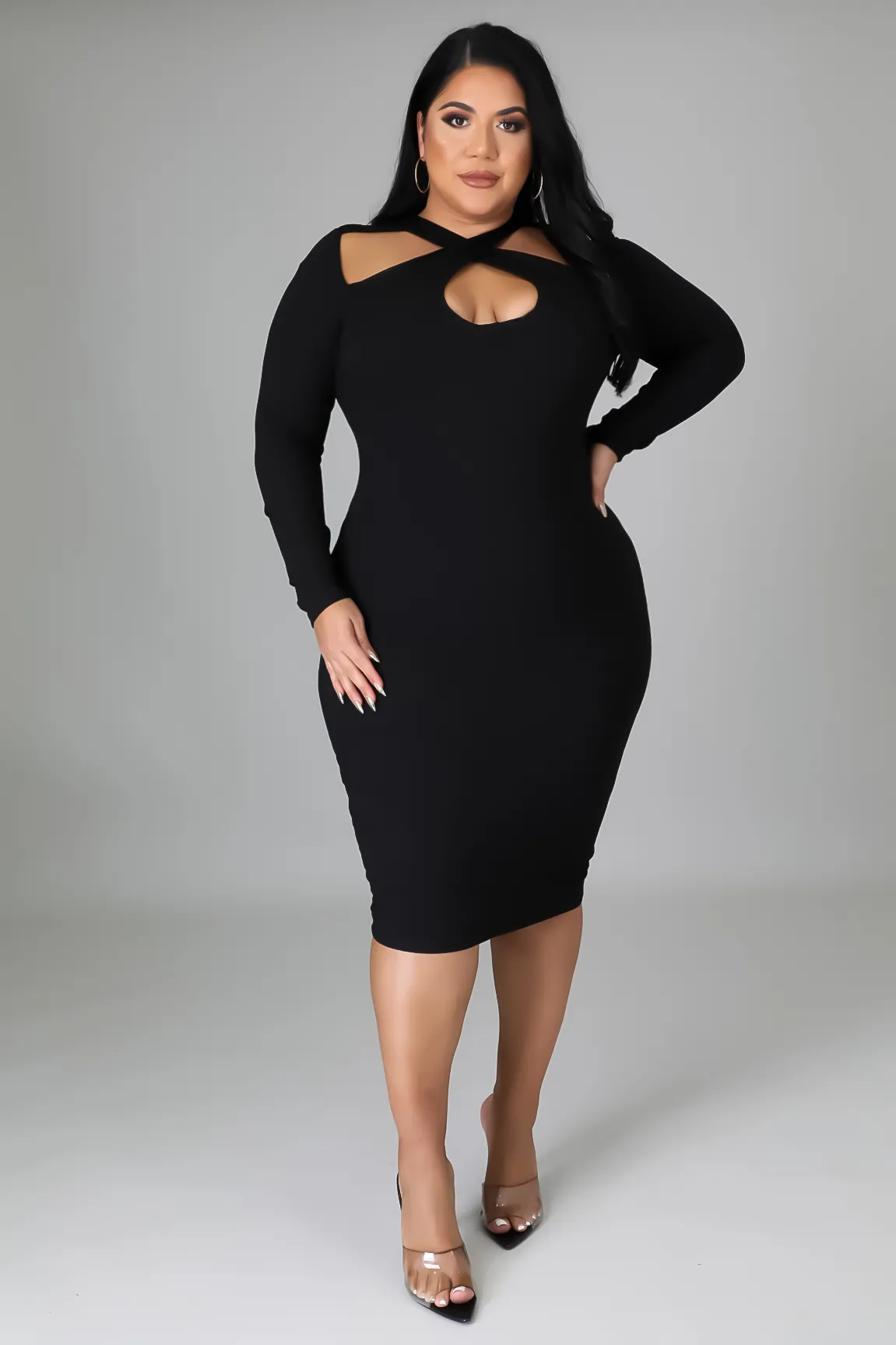 ASHLEY MIDI DRESS | PLUS