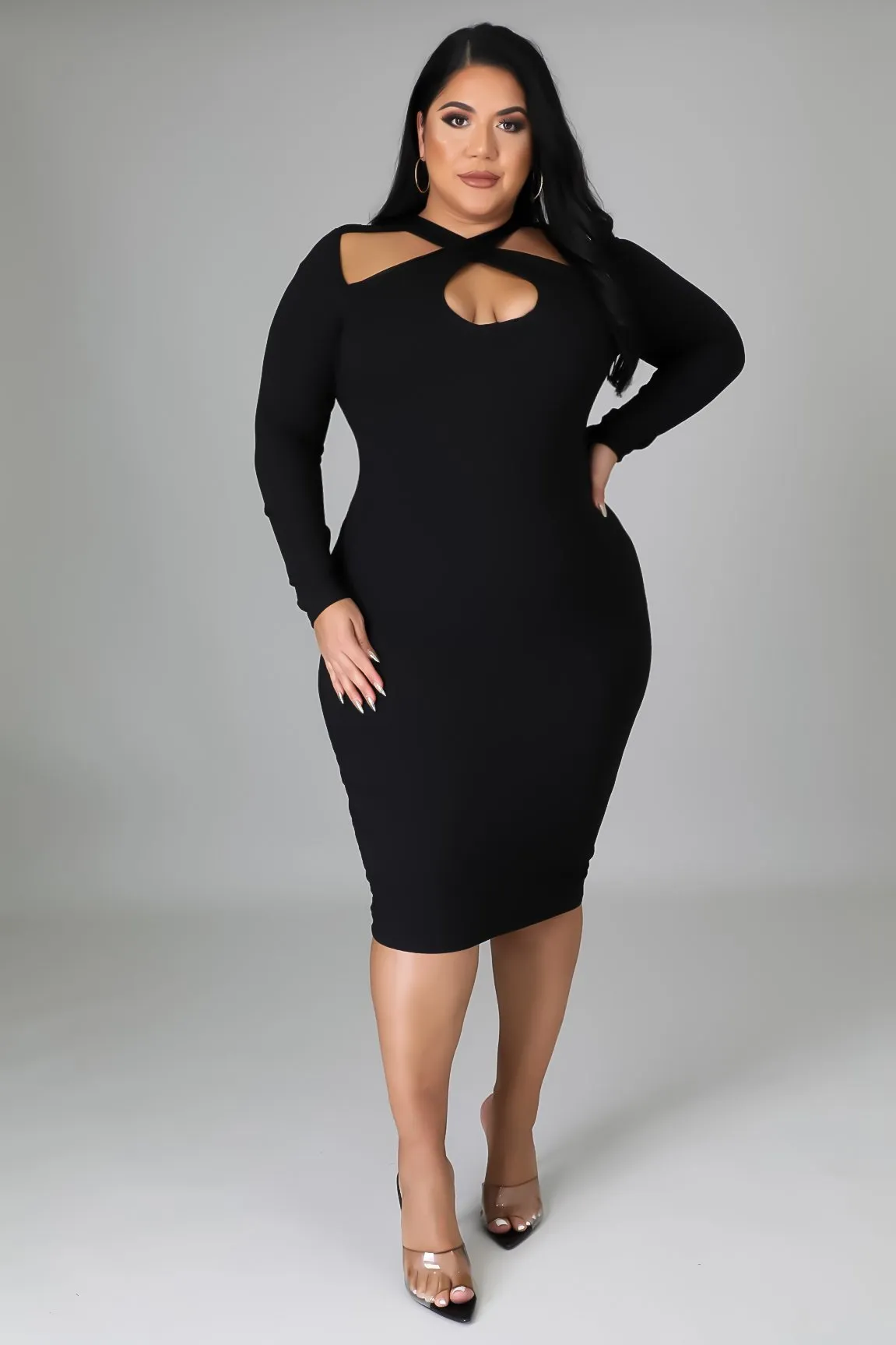 ASHLEY MIDI DRESS | PLUS