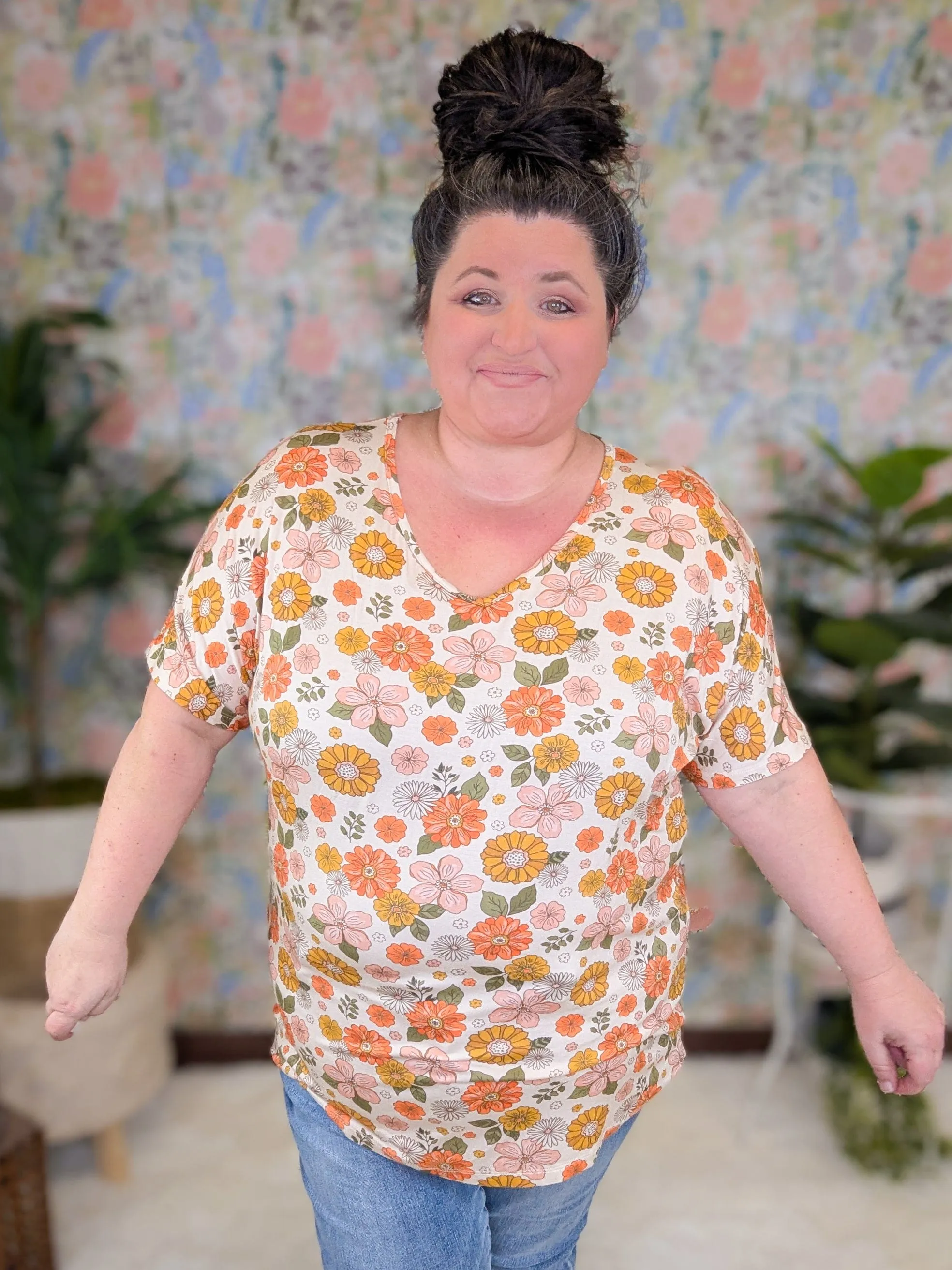 Ashley Ultimate Dolman Short Sleeve Tee (PRINTS)