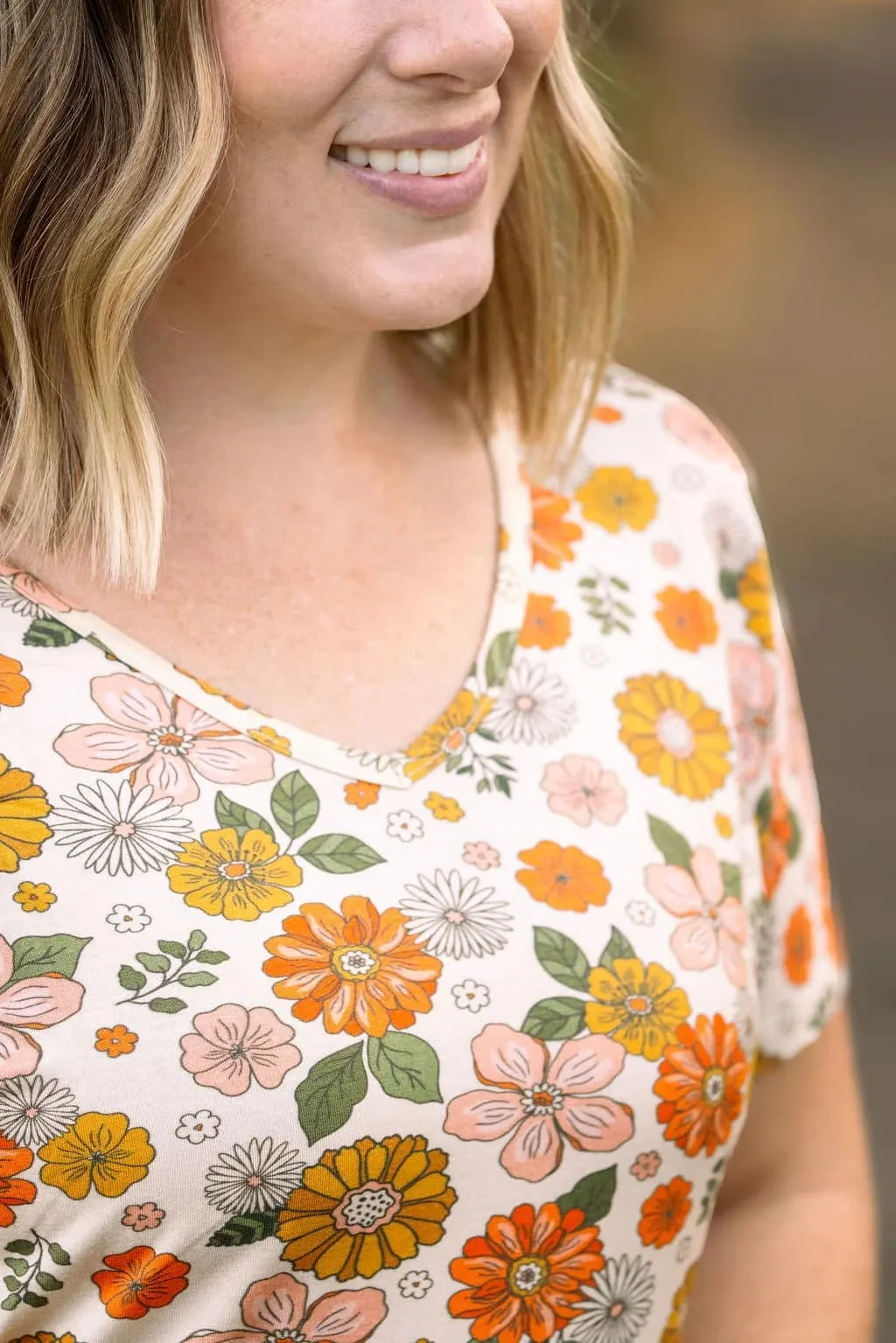 Ashley Ultimate Dolman Short Sleeve Tee (PRINTS)
