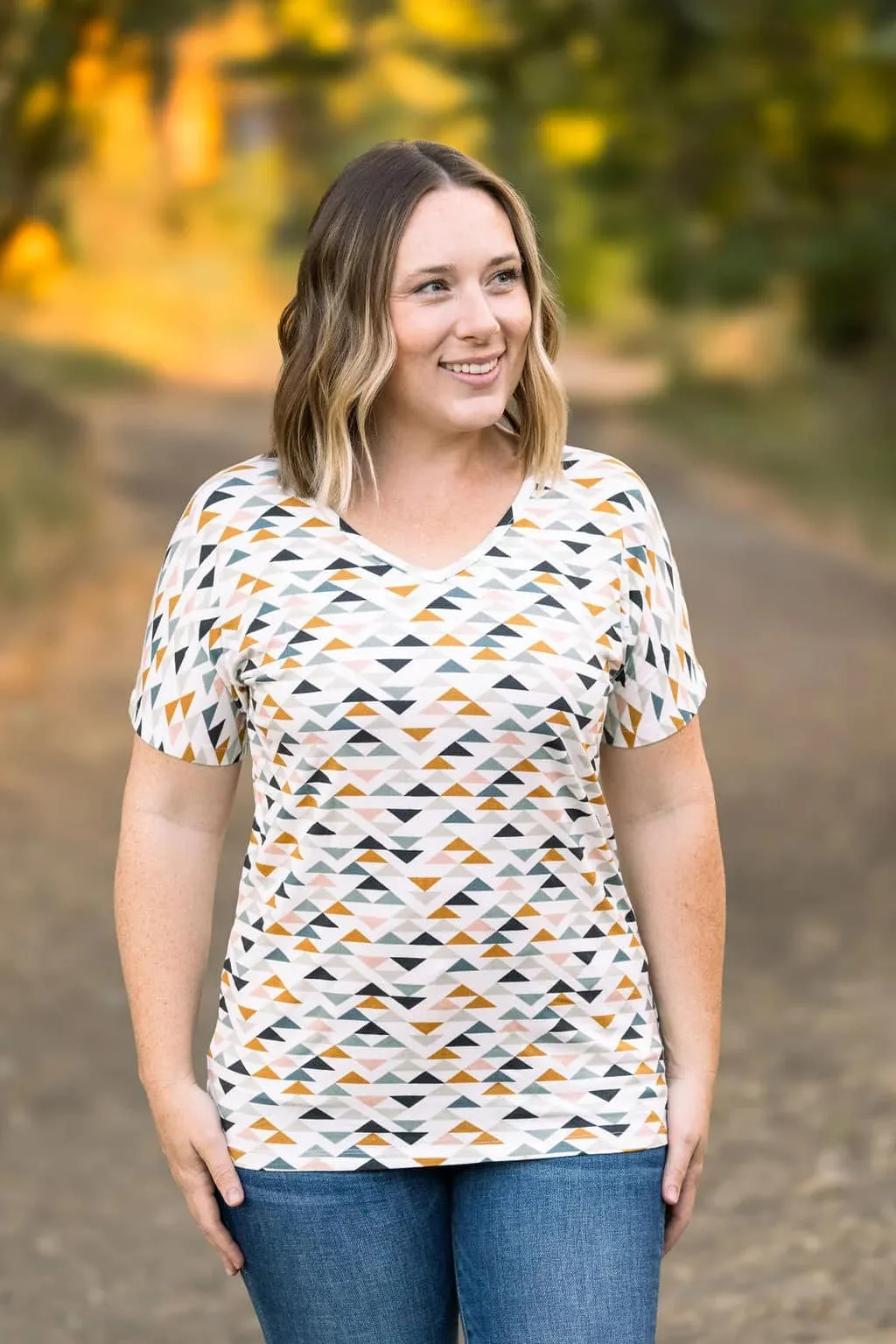 Ashley Ultimate Dolman Short Sleeve Tee (PRINTS)