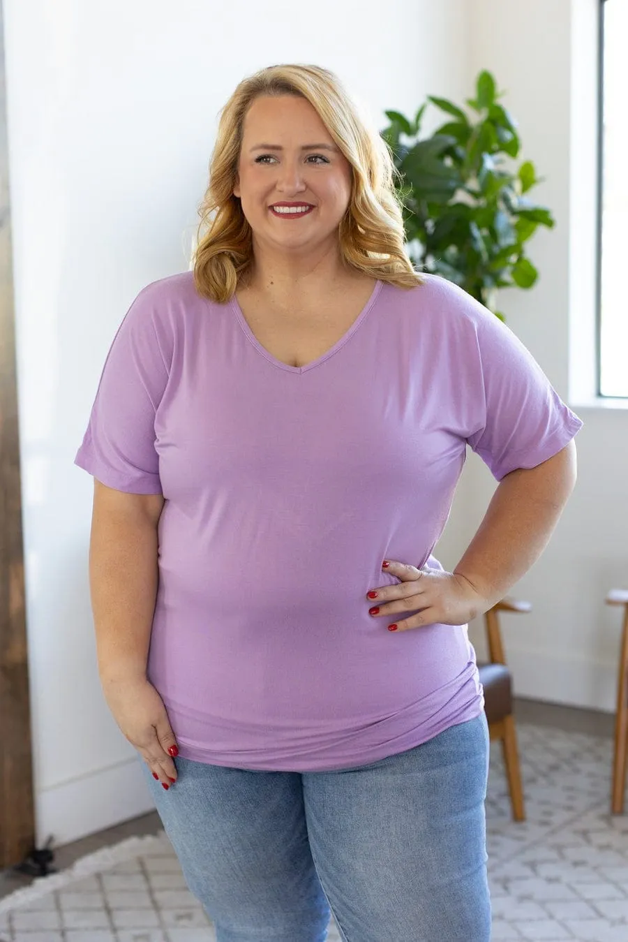 Ashley Ultimate Dolman Tee in Short Sleeve Solids (8 colors)