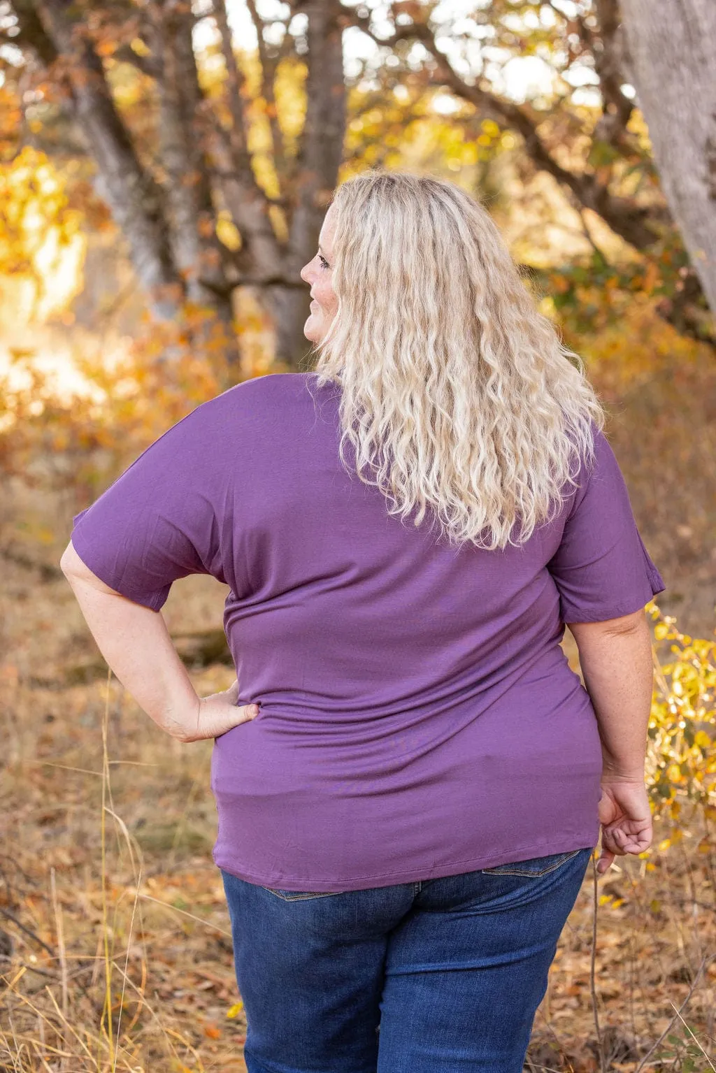 Ashley Ultimate Dolman Tee in Short Sleeve Solids (8 colors)