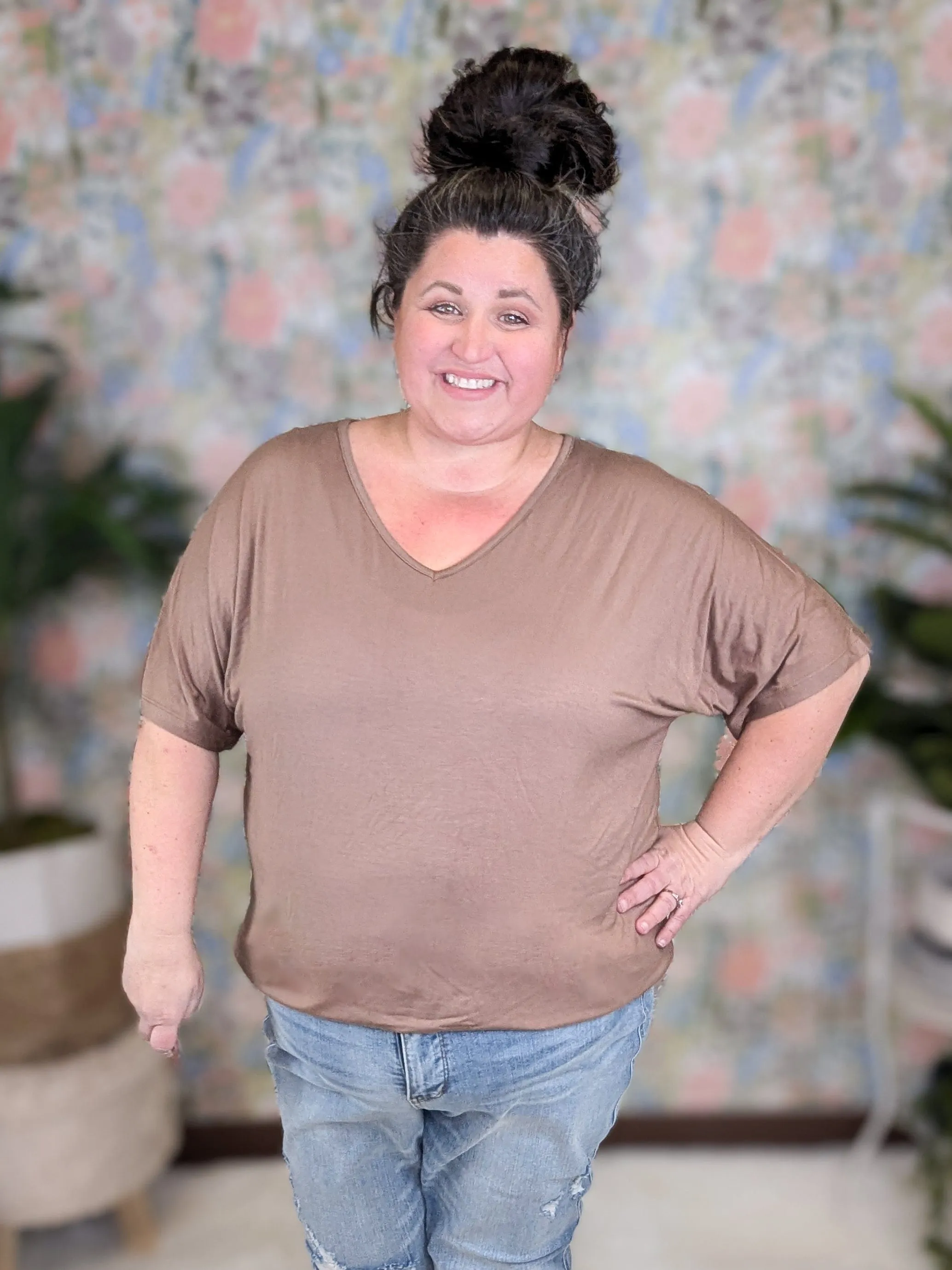 Ashley Ultimate Dolman Tee in Short Sleeve Solids (8 colors)