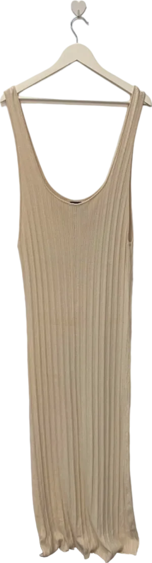 Asos Beige Ribbed Sleeveless Top UK 26