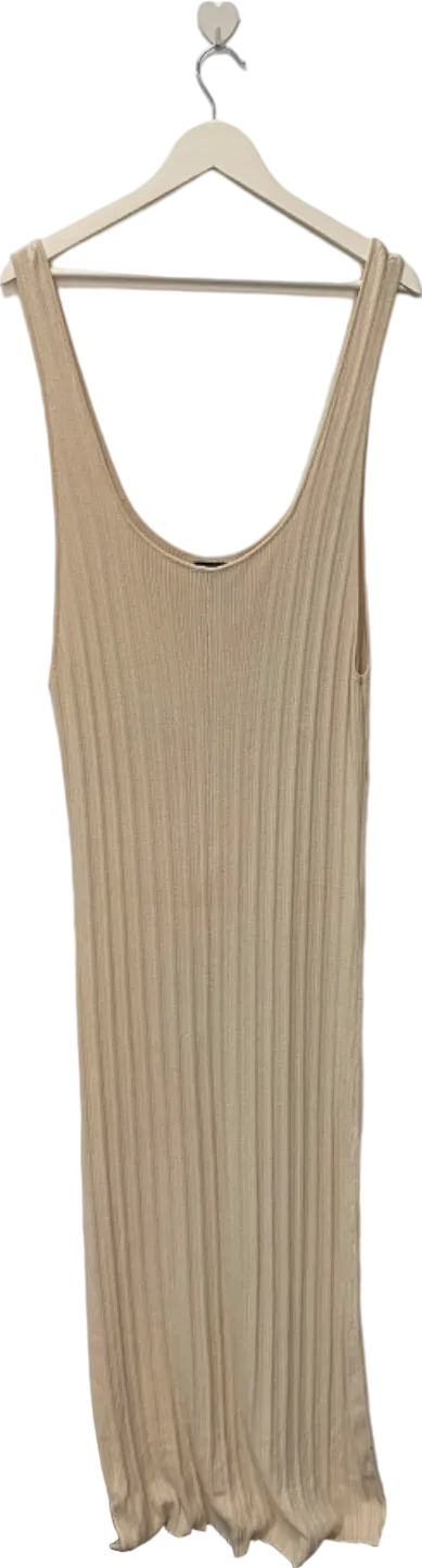 Asos Beige Ribbed Sleeveless Top UK 26
