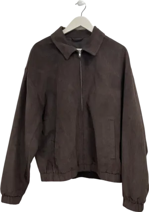 ASOS Brown Oversized Cord Harrington Jacket UK L