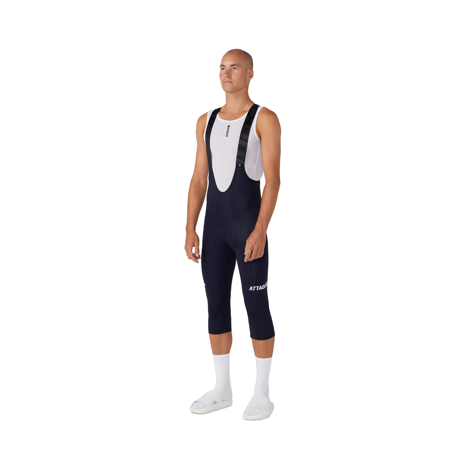 Attaquer All Day 3/4 Bib - Navy/White Logo