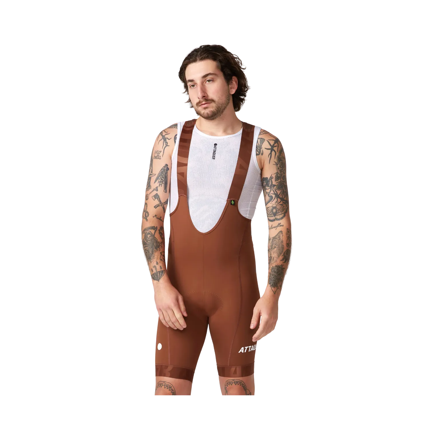Attaquer All Day Bib Short - Burnt Orange