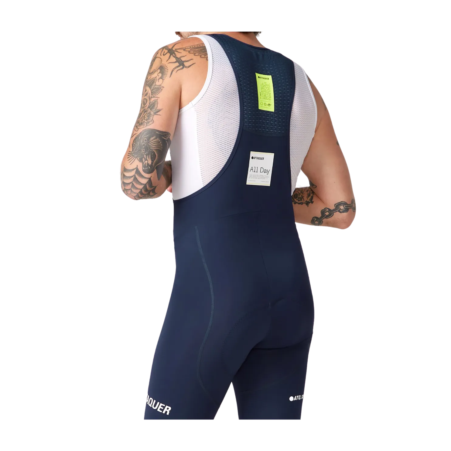 Attaquer All Day Bib Short - Navy
