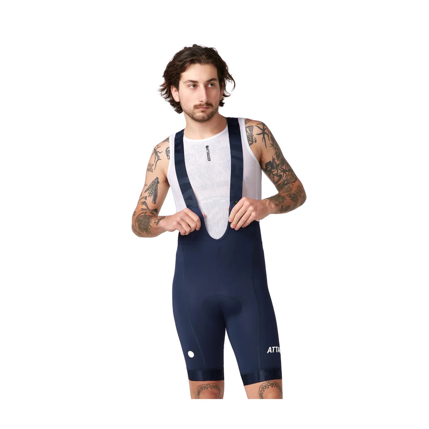 Attaquer All Day Bib Short - Navy