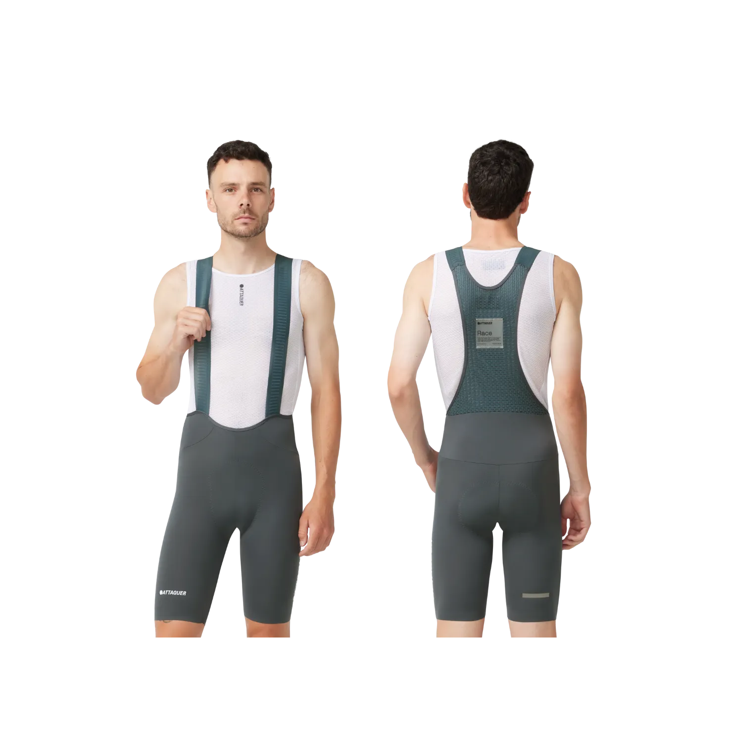 Attaquer Race Bib Short - Anthracite