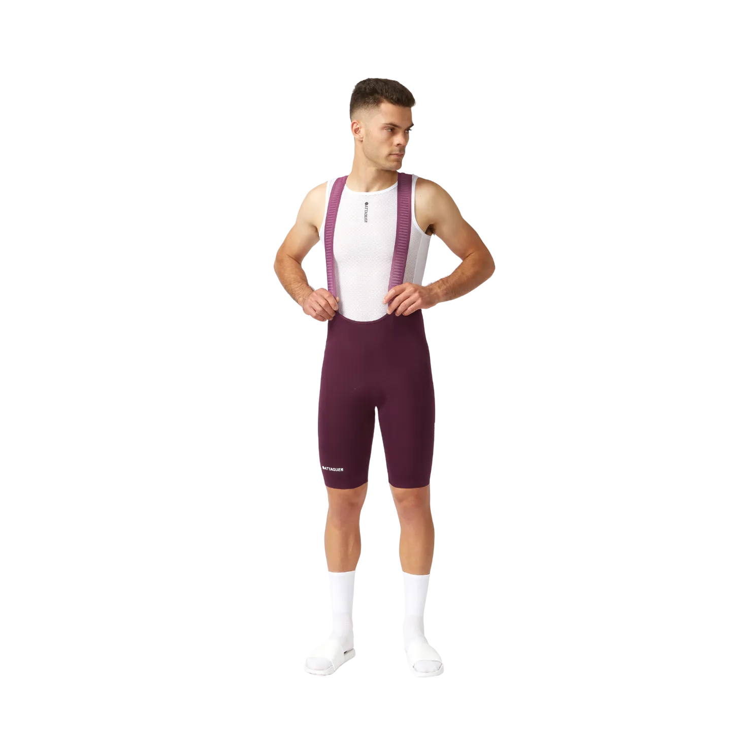 Attaquer Race Bib Short - Burgundy
