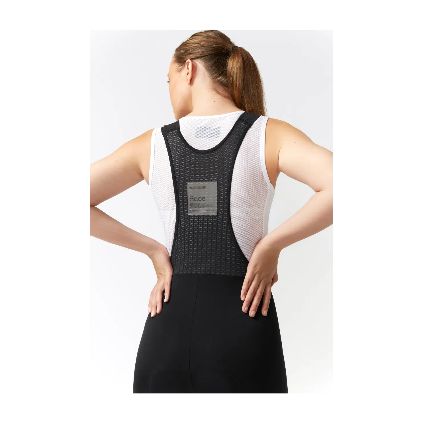 Attaquer Womens Race Bib Short - Black/White