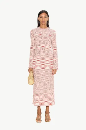 Axon Knit Dress Rust/Rice