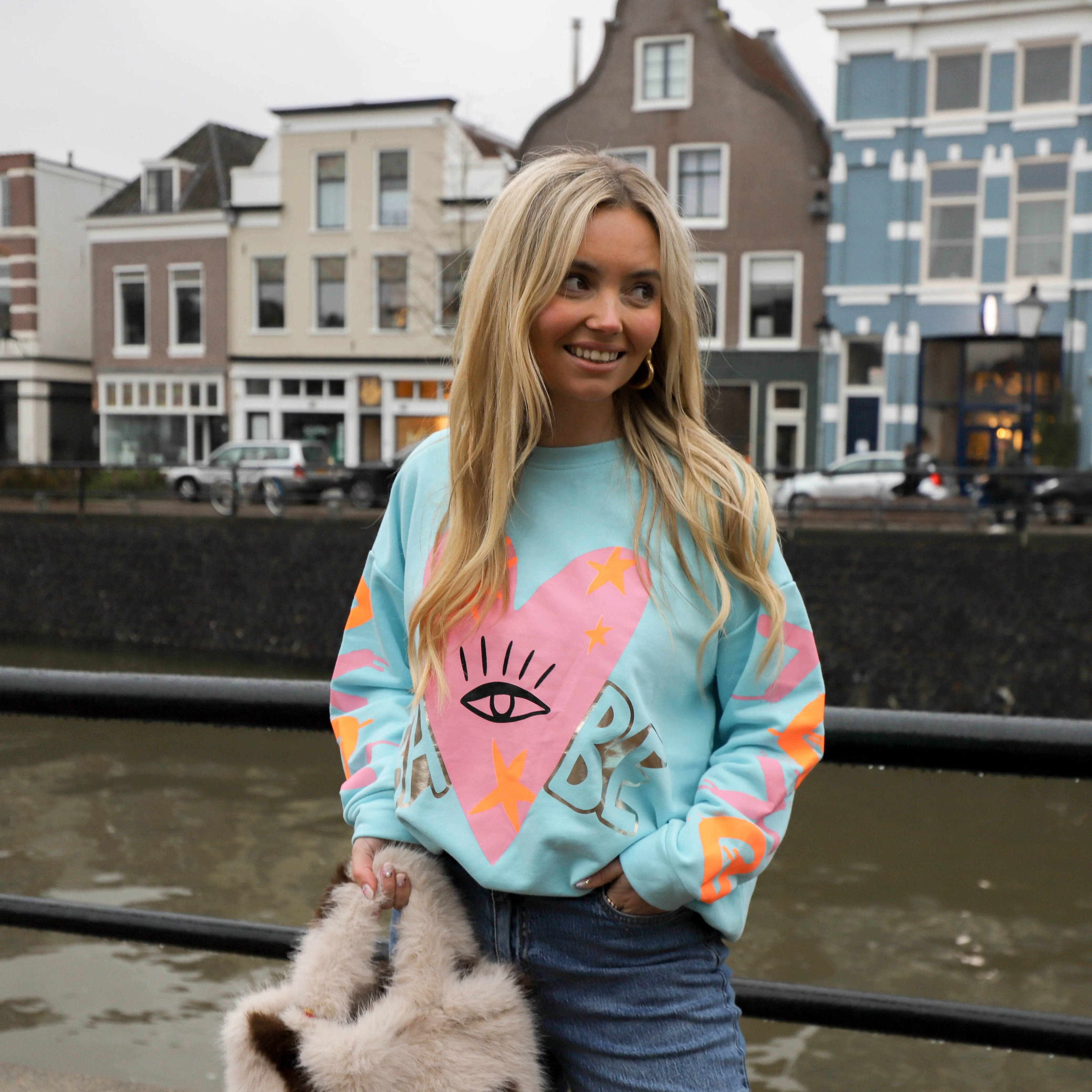 Babe sweater baby blauw