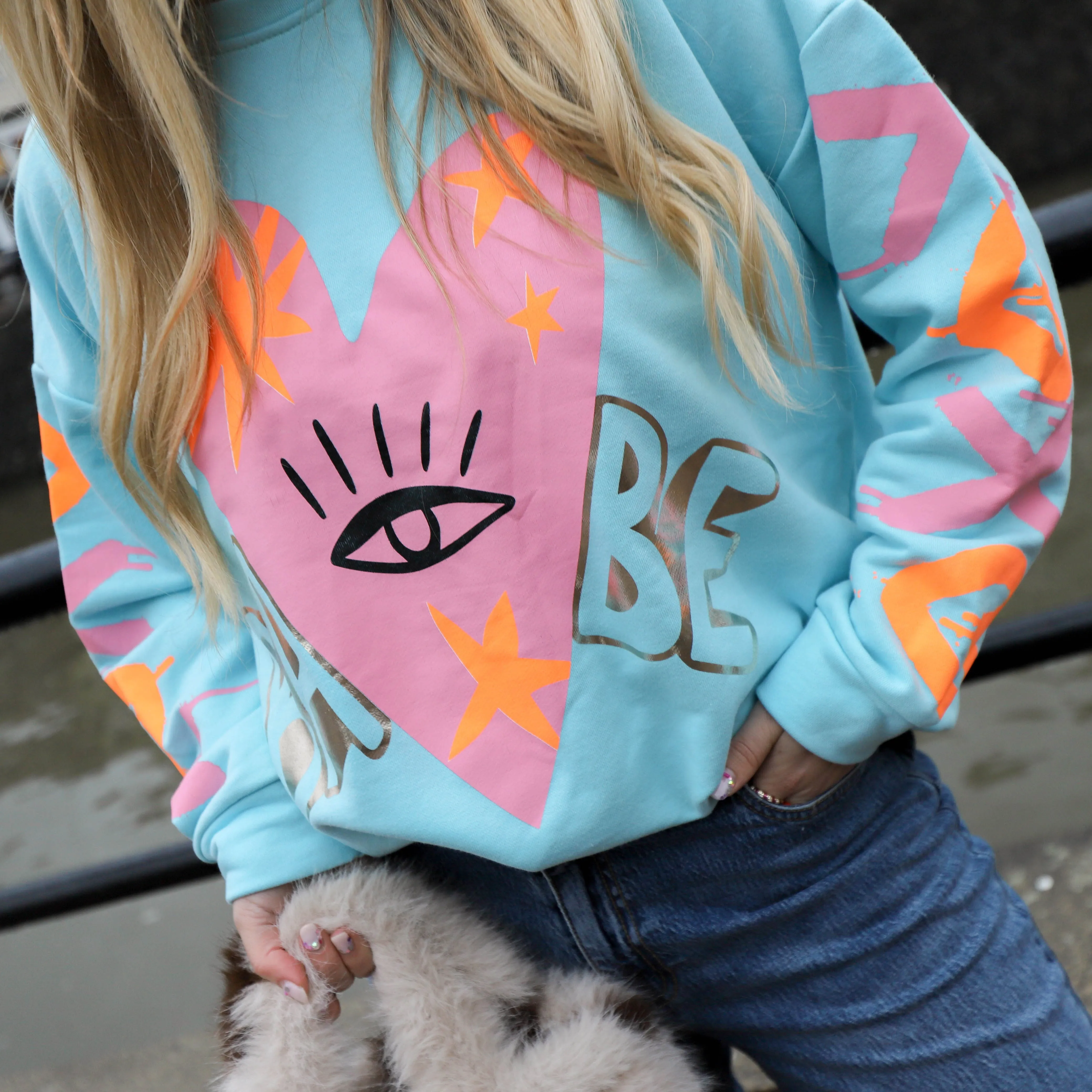 Babe sweater baby blauw