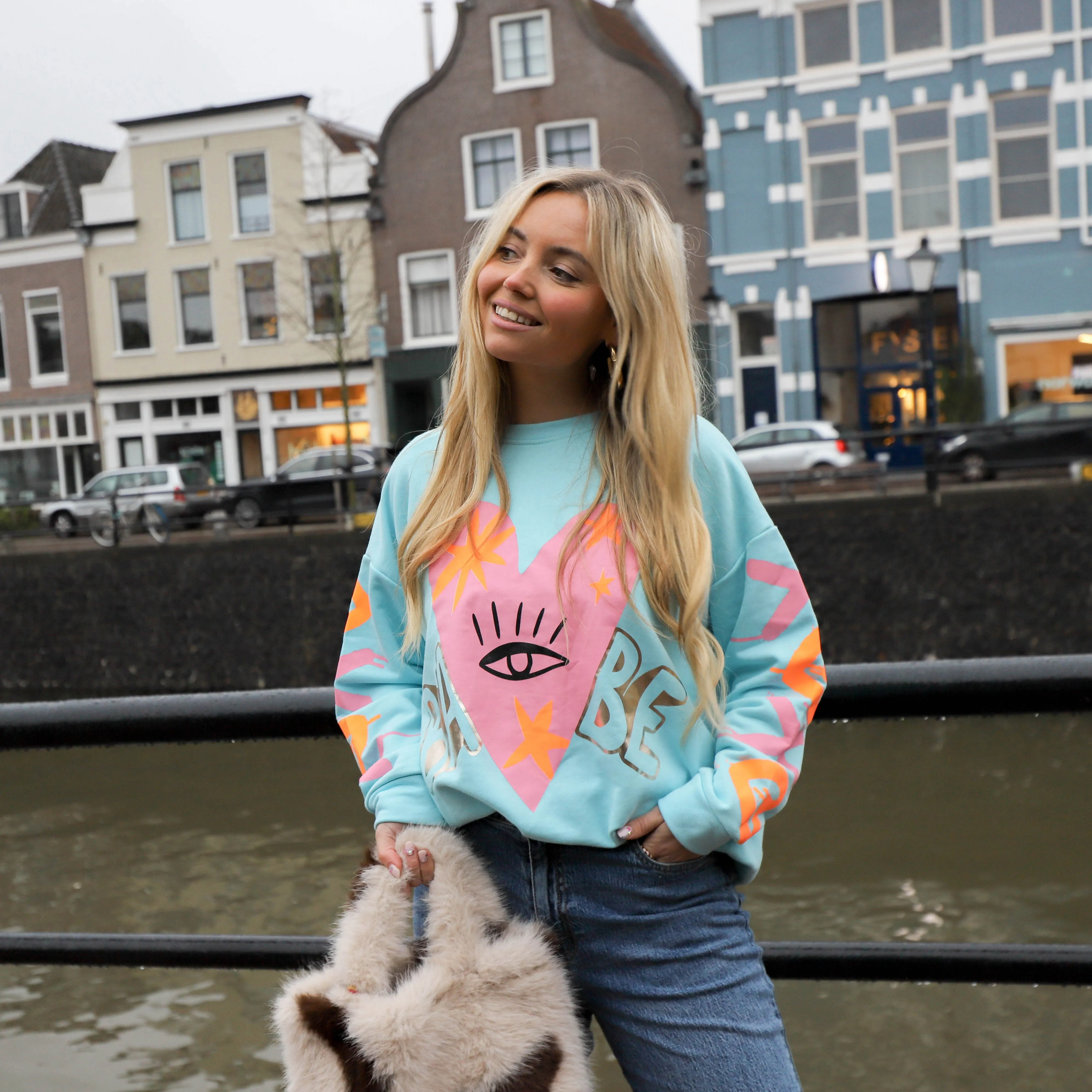 Babe sweater baby blauw