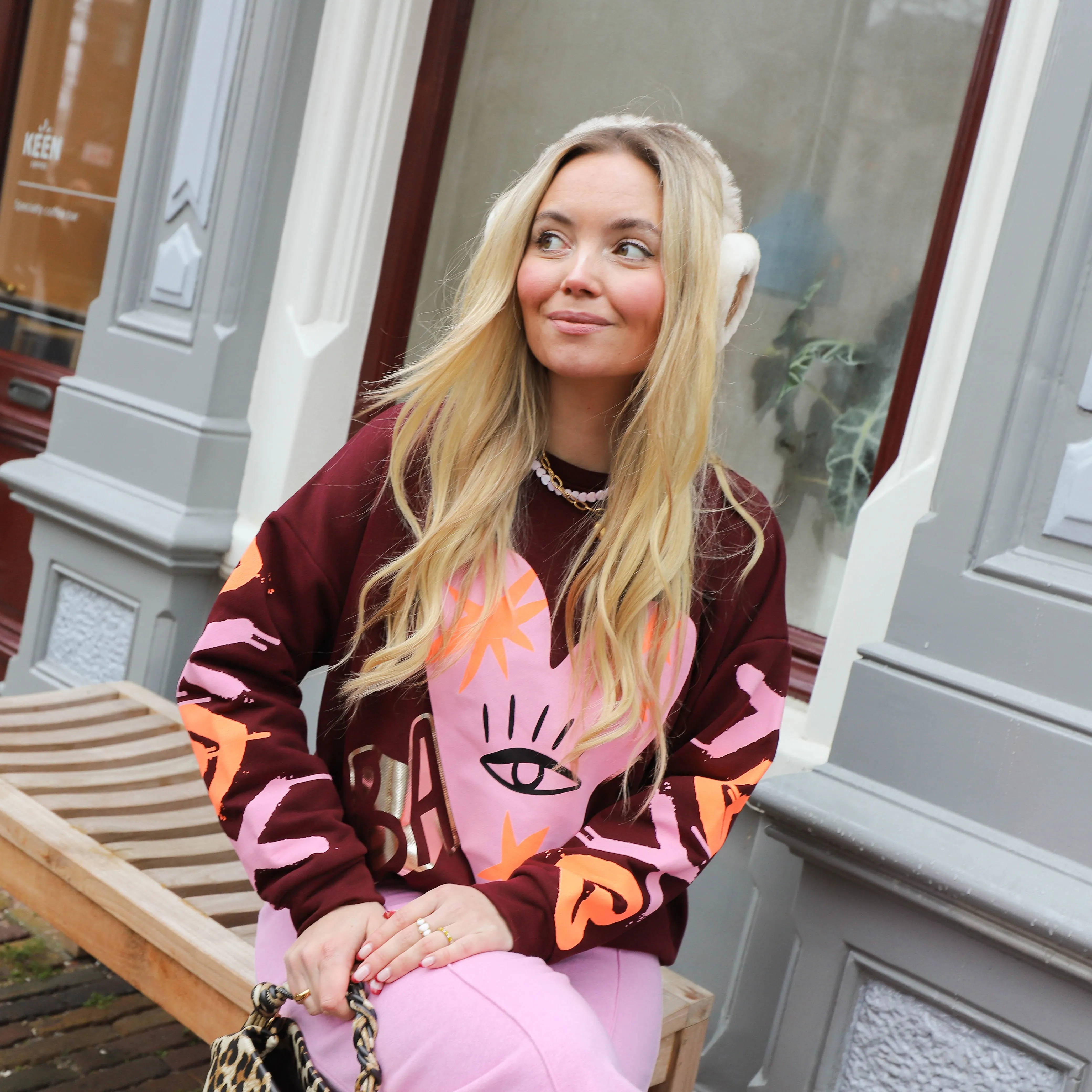Babe sweater burgundy