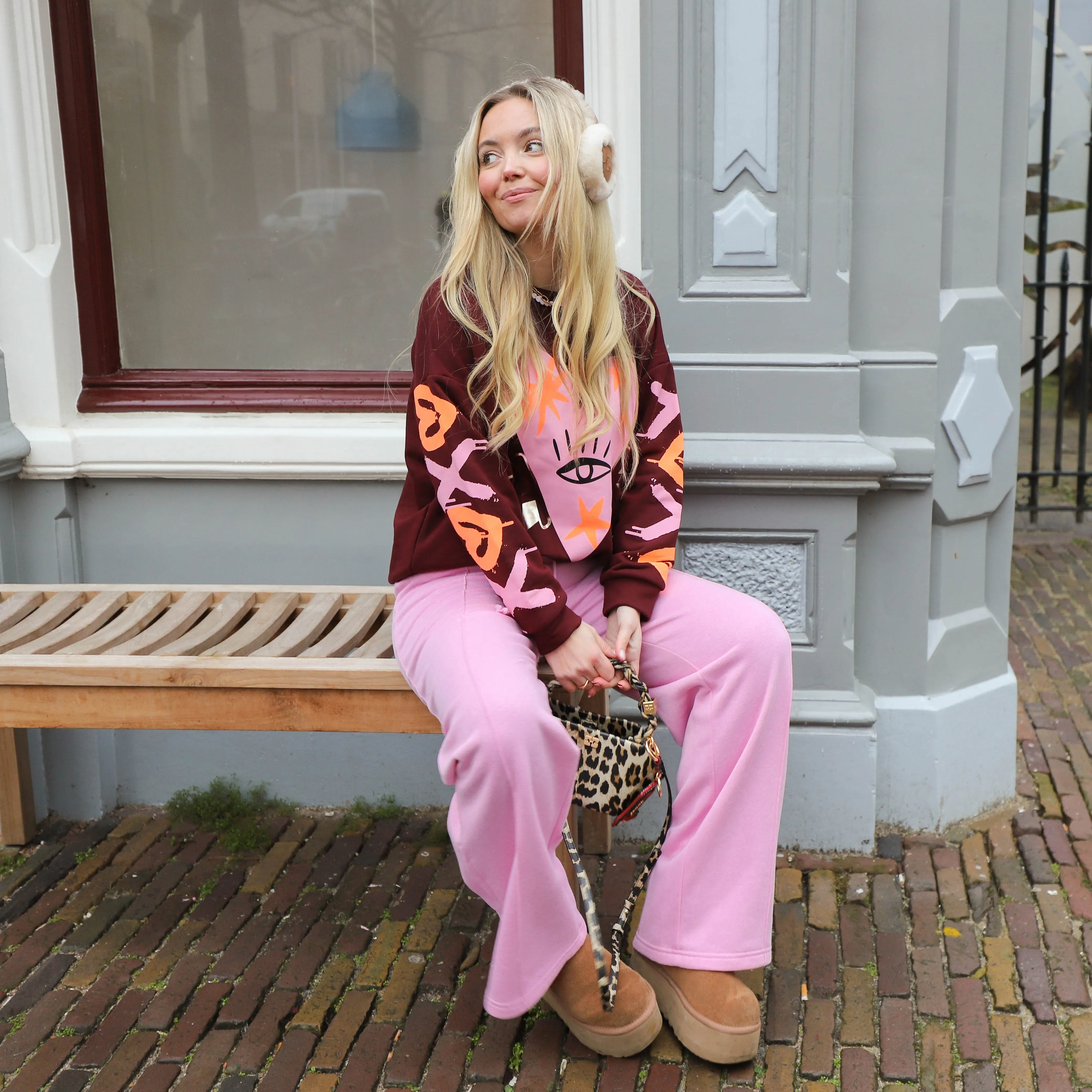 Babe sweater burgundy