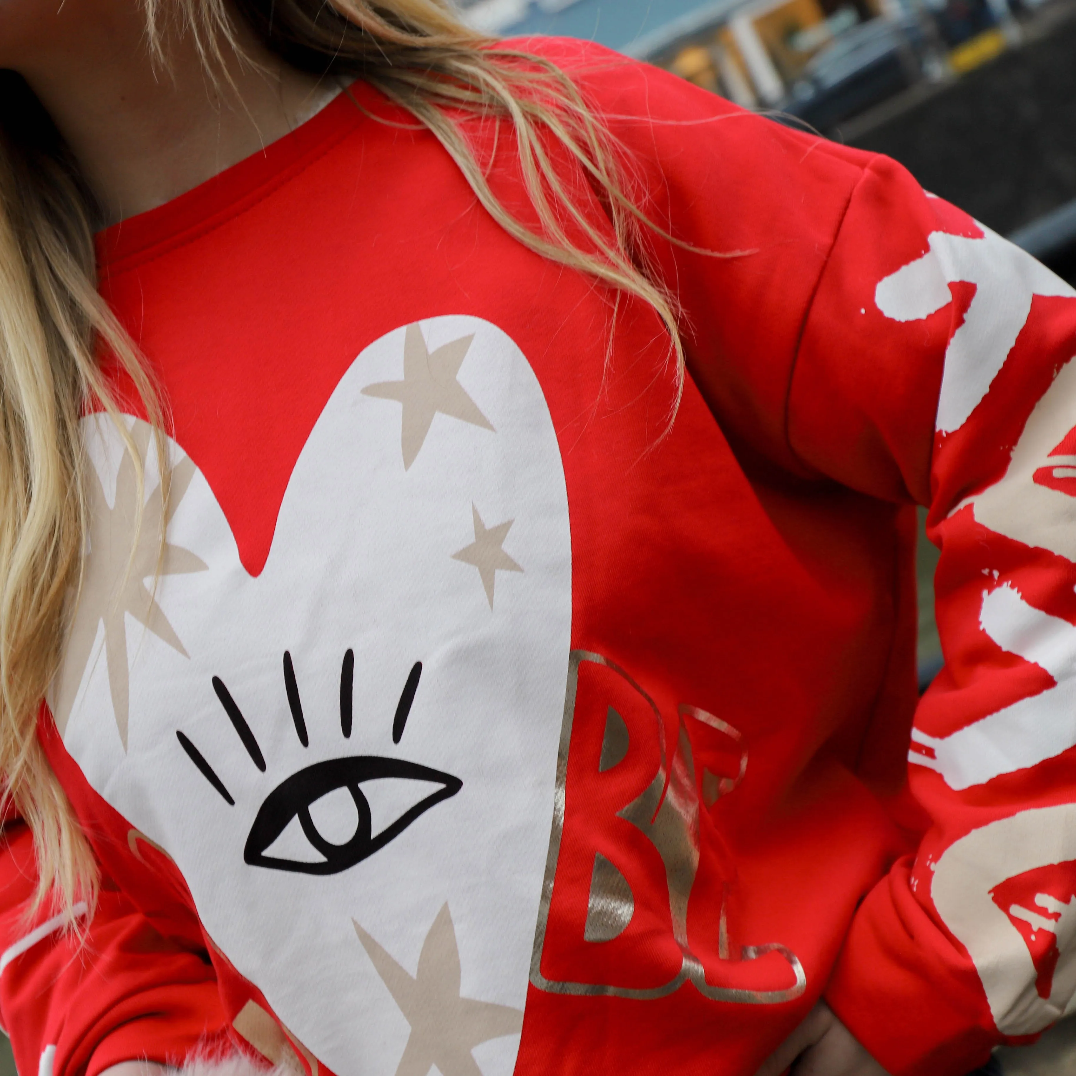 Babe sweater rood