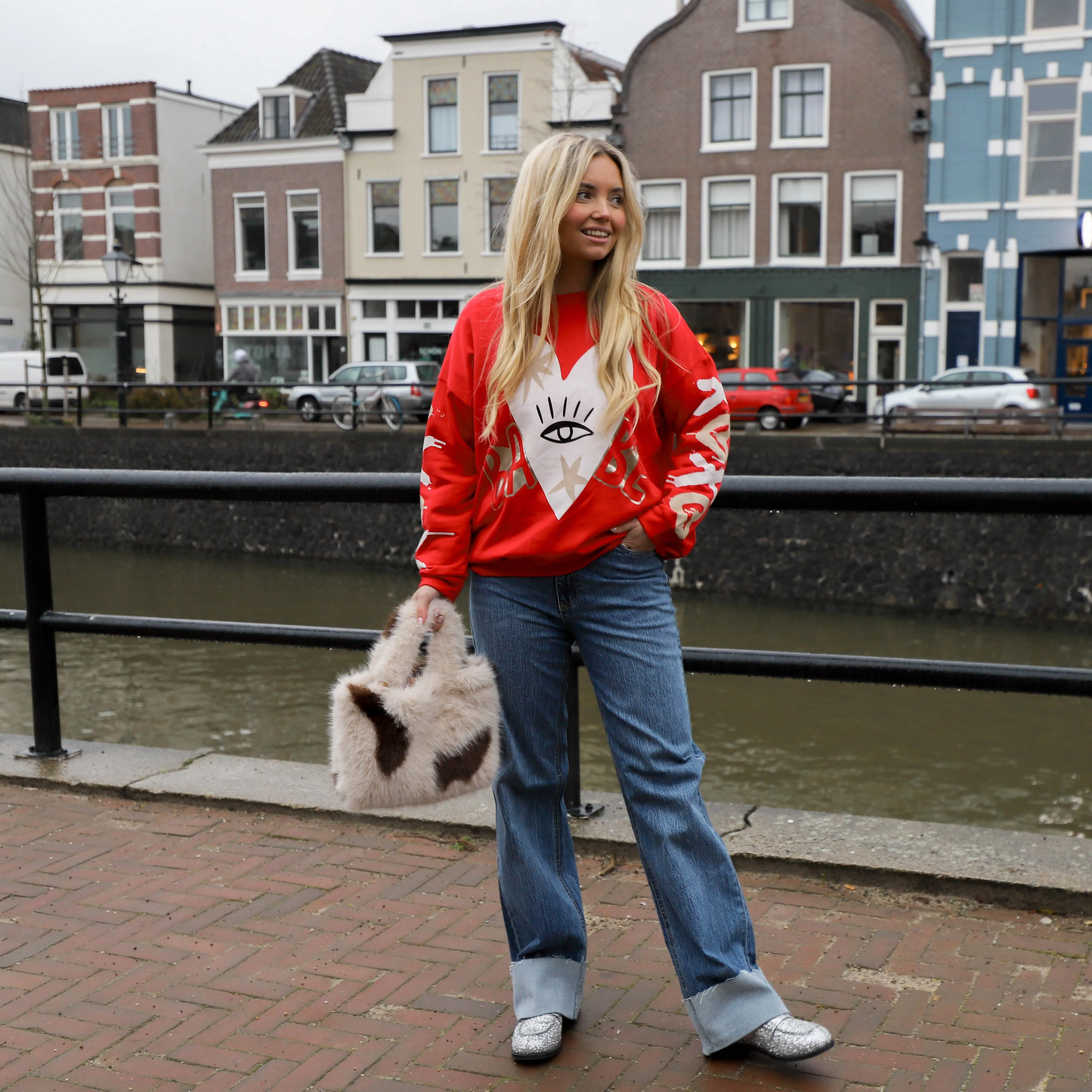Babe sweater rood