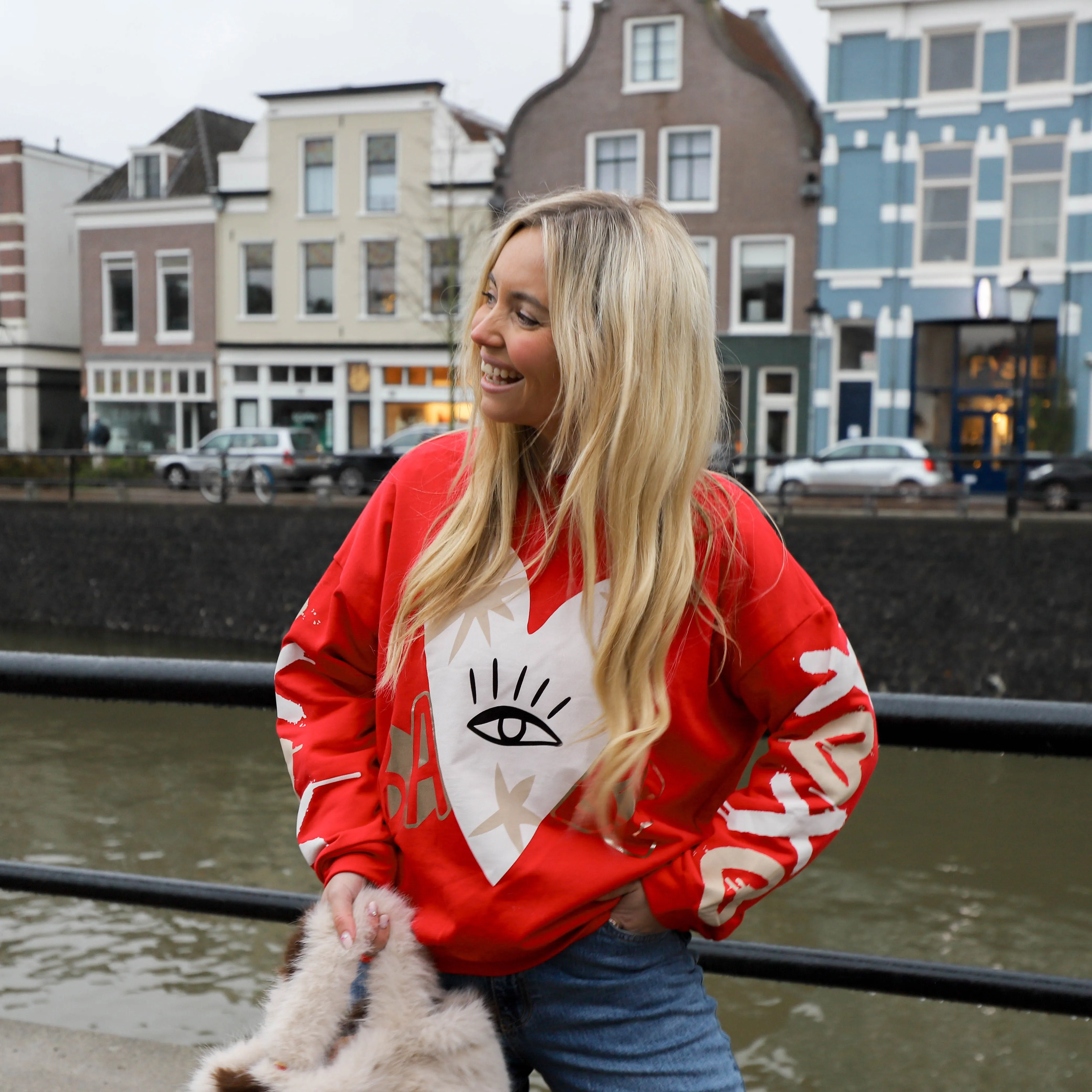 Babe sweater rood